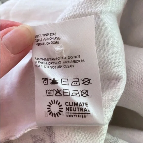 NEW Reformation Stilton Linen Top Carla 10 - Picture 10 of 17